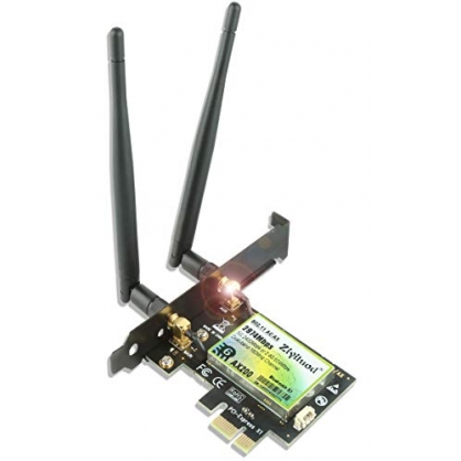 Ziyituod 3000Mbps WiFi 6 Bluetooth5.1 Tarjeta PCIe WiFi para PC | Intel WiFi 6 AX200 | 5G / 2.4G, 160MHz, OFDMA, latencia ultrabaja | para Windows 10 de 64 bits